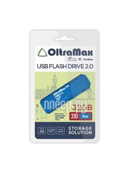 Накопитель USB 32GB - OltraMax 310 2.0 OM-32GB-310-Blue