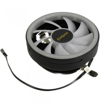 Вентилятор Exegate EX286157RUS ExeGate Dark Magic EE126R-PWM.RGB (Al black coating, LGA775/1150/1151/1155/1156/1200/AM2/AM2+/AM3/AM3+/AM4/FM1/FM2/754/