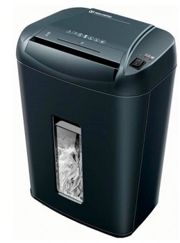 Уничтожитель бумаги New United AT-8Md черный (секр.P-5) фрагменты 7лист. 28лтр. скрепки скобы пл.карты