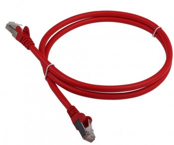 Кабель FTP Lanmaster LAN-PC45/S6-1.0-RD FTP вилка RJ-45-вилка RJ-45 кат.6 1м красный LSZH (уп.:1шт)