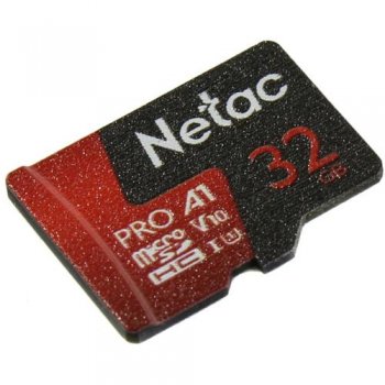 Карта памяти Netac <NT02P500PRO-032G-S> microSDHC Memory Card 32Gb UHS-I U1 V10
