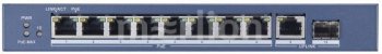 Коммутатор Hikvision DS-3E0510P-E 9G 1SFP 8PoE+ 110W неуправляемый