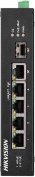 Коммутатор Hikvision DS-3T0306HP-E/HS 1SFP 3PoE 1PoE+ 60W неуправляемый