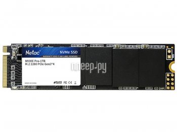 Твердотельный накопитель (SSD) Netac PCI-E 3.0 x4 1Tb NT01N930E-001T-E4X N930E Pro M.2 2280