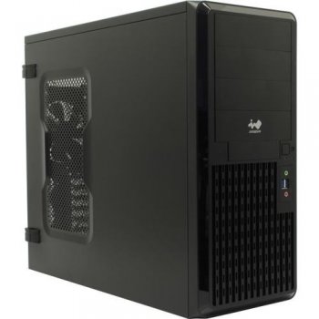 Корпус Miditower INWIN PE689(U3/BL) for 20" RAIL ATX без БП