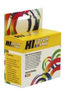 Картридж Hi-Black (HB-C9352CE) для HP DJ 3920/3940, №22XL, Color