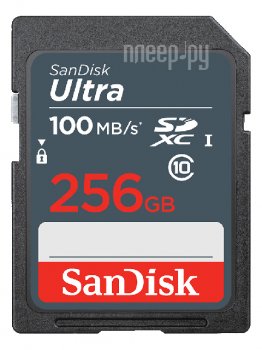 Карта памяти 256Gb - SanDisk Ultra SDXC Class 10 UHS-I SDSDUNR-256G-GN3IN (Оригинальная!)