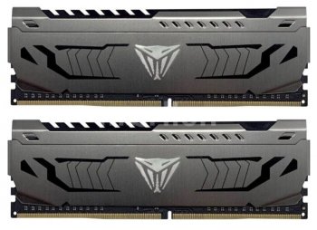 Оперативная память Patriot DDR 4 DIMM 64Gb (32GBx2) PC25600, 3200Mhz, PATRIOT Viper Steel (PVS464G320C6K) (retail)