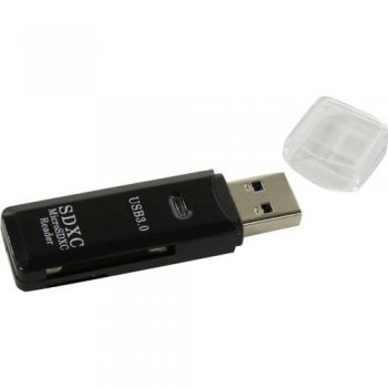 Картридер Smartbuy <SBR-750-B> USB3.0 SDXC/microSDXC Card Reader/Writer