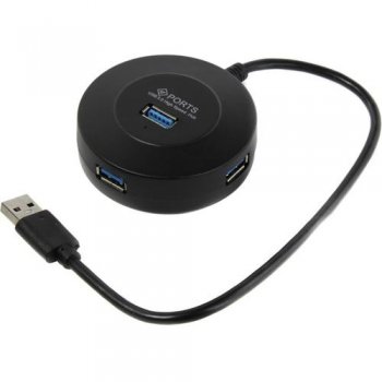 Концентратор USB Smartbuy <SBHA-7314-B> 4-port USB3.0 Hub