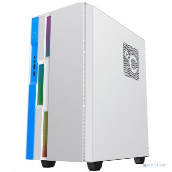 Корпус GameMax Brufen C3 WB без БП, MidiT, ATX, Бело-гол, Зак. стекл., USB 3.0, 1*120; 1*140мм вент.