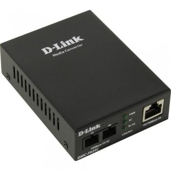 Медиаконвертер D-Link <DMC-F02SC /B1A> 100Base-TX to MM 100Base-FX конвертер (1UTP, 1SC)