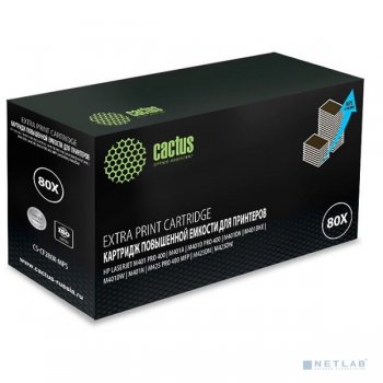 Картридж CACTUS CS-CF280X-MPS черный для HP LJ Pro 400/M401/M425 (13000 стр.)