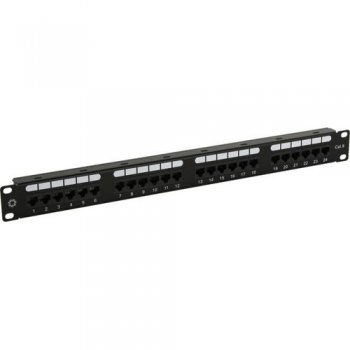 Patch Panel 19" 1U UTP 24 port кат.6 5bites  <PPU65-22>разъём KRONE&110 (dual  IDC)