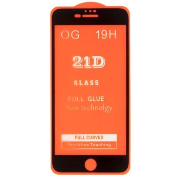 Защитное стекло для смартфона iPhone 6,7,8 Plus 9D/11D/21D для Apple iPhone 6 Plus, iPhone 6S Plus, iPhone 7 Plus, iPhone 8 Plus, черный (без упаковки