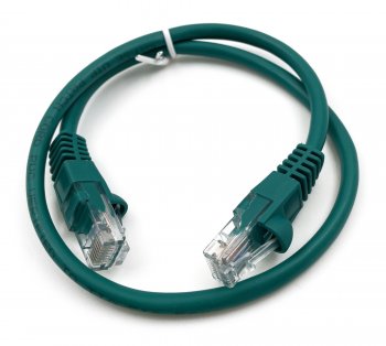 Кабель UTP Buro 4 пары cat5E CCA molded 0.5м зеленый RJ-45 (m)-RJ-45 (m)