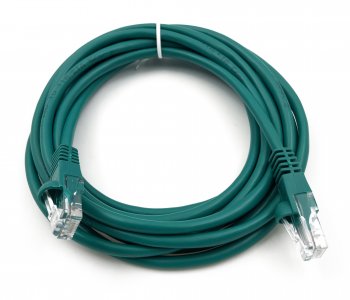 Кабель UTP Buro UTP-5E-3M-GR UTP 4 пары cat.5E CCA molded 3м зеленый RJ-45 (m)-RJ-45 (m)