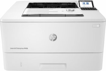 Принтер лазерный монохромный HP LaserJet Enterprise M406dn <3PZ15A> (A4, 38 стр/мин, 1Gb, LCD, USB2.0, сетевой, двусторонняя печать)