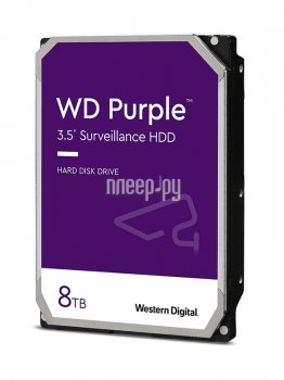 Жесткий диск 8 Тб SATA 6Гб/s Western Digital Purple <WD84PURZ> 3.5" 128Mb