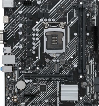 Материнская плата ASUS PRIME H510M-K (RTL) LGA1200 <H510> PCI-E Dsub+HDMI GbLAN SATA MicroATX 2DDR4