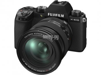 Цифровой беззеркальный фотоаппарат со сменной оптикой Fujifilm X-S10 Kit 16-80mm Black