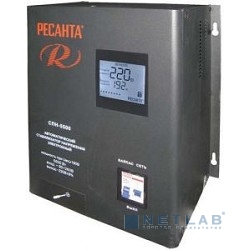Стабилизатор напряжения Ресанта СПН- 8300 63/6/27 {Настенный , 220В±8%, Габариты 305х190х360, Вес 13 кг}