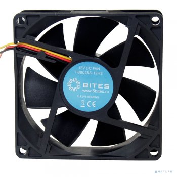 Вентилятор 5bites <FB8025S-12H3> (3пин, 80x80x25мм, 30дБ, 3000 об/мин)