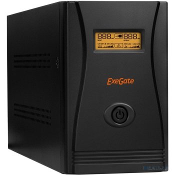 Источник бесперебойного питания Exegate EP285484RUS ExeGate SpecialPro Smart LLB-1000.LCD.AVR.C13.RJ.USB <1000VA/650W, LCD, AVR, 6*IEC-C13, RJ45/11, U