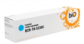 Картридж Bion BCR-TK-5230C для Kyocera ECOSYS P5021cdn/P5021cdw/M5521cdn/M5521cdw (2600 стр.), Голубой, с чипом