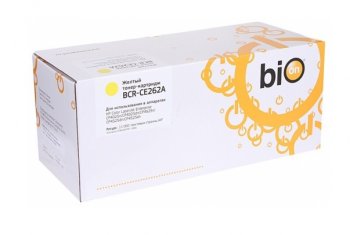 Картридж Bion BCR-CE262A для HP Color LaserJet Enterprise CP4025n/CP4025dn/CP4525n/CP4525dn/CP4525xh (11000 стр.), Желтый, с чипом
