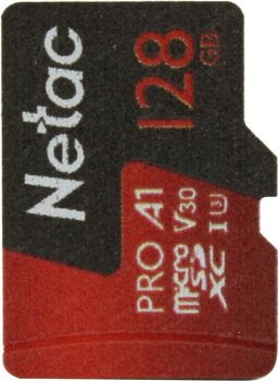 Карта памяти Netac <NT02P500PRO-128G-S> microSDXC Memory Card 128Gb A1 V30 UHS-I U1