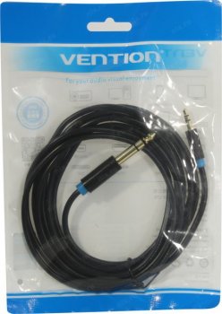 Кабель Vention <BABBI> Jack6.3-M --> Jack3.5-M 3м