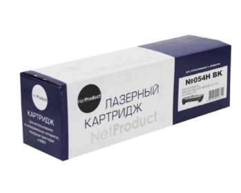 Картридж NetProduct (N-№054H BK) для Canon i-SENSYS LBP621Cw/622/623/ imageCLASS MF642Cdw, Bk, 3,1K (аналог N-CRG-054H BK)