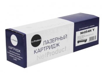 Картридж NetProduct (N-№054H Y) для Canon i-SENSYS LBP621Cw/622/623/ imageCLASS MF642Cdw, Y, 2,3K (аналог N-CRG-054H Y)