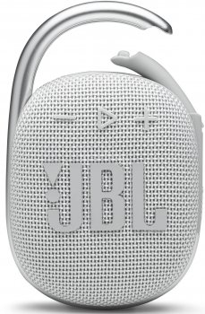 Портативная колонка JBL CLIP 4 <White> (5W, Bluetooth 5.1, Li-Ion) <JBLCLIP4WHT>