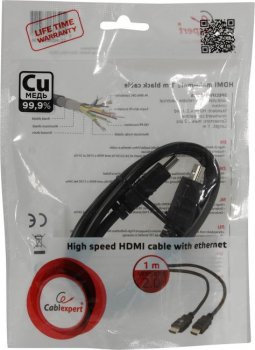 Кабель Cablexpert <CC-HDMI4-1M> HDMI to HDMI (19M -19M) 1м ver2.0