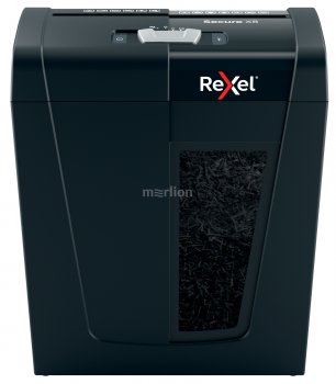 Уничтожитель бумаги Rexel Secure X8 EU черный (секр.P-4) фрагменты 8лист. 14лтр. скрепки скобы