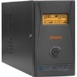 Источник бесперебойного питания Exegate EP285476RUS ExeGate Power Smart ULB-850.LCD.AVR.C13.RJ.USB <850VA/480W, LCD, AVR, 4*IEC-C13, RJ45/11, USB,