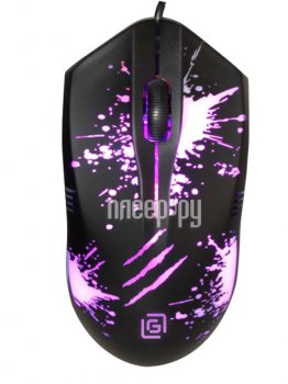 Мышь Оклик 398G черный оптическая (2400 dpi) USB (3but)