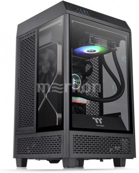 Корпус Miditower Thermaltake <CA-1R3-00S1WN-00> The Tower 100 Black Mini-ITX без БП, с окном