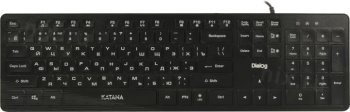 Клавиатура Dialog Katana KK-ML17U <Black> <USB> 104КЛ, подсветка клавиш