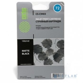 Картридж Cactus CS-C9403 Matte Black для HP DJ T610/T620/T770/T1100/1200