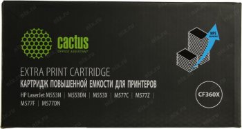 Картридж Cactus CS-CF360X-MPS Black для HP LJ M553/577