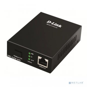 Медиаконвертер D-Link DMC-G20SC-BXD/A1A WDM медиаконвертер с 1 портом 100/1000Base-T и 1 портом 1000Base-LX с разъемом SC (Tx: 1550 мкм; Rx: 1310 мкм)