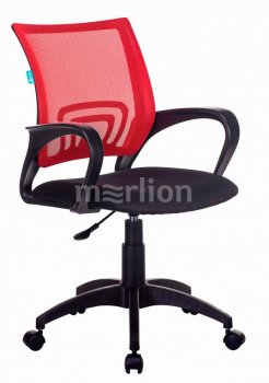 Кресло офисное Бюрократ CH-695NLT красный TW-35N сиденье черный TW-11 сетка/ткань крестовина пластик