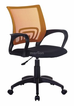 Кресло офисное Бюрократ CH-695NLT оранжевый TW-38-3 сиденье черный TW-11 сетка/ткань крестовина пластик