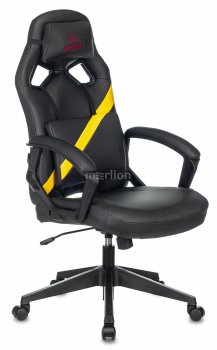 Кресло для геймера Zombie DRIVER черный/желтый искусственная кожа с подголов. крестовина пластик