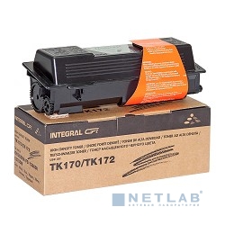 Картридж INTEGRAL TK-170/TK-172 для принтера Kyocera Mita FS 1320/1320d/1320dn/1370/1370dn, черный, с чипом, 7200 стр. (туба, 260 г.) (12100054C