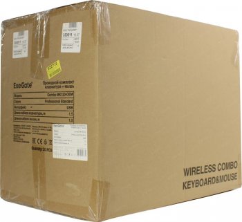 Комплект клавиатура + мышь ExeGate Combo MK120-20 (Кл-ра,USB+Мышь3кн,Roll,USB, уп.20шт) <EX289454RUS>