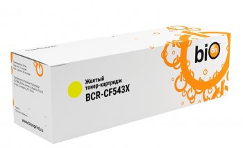 Картридж Bion BCR-CF542X для HP Color Laserjet Pro M254/254DW/254NW/MFP M281CDW/281FDN/281FDW/280/280NW (2500 стр.),Желтый, с чипом